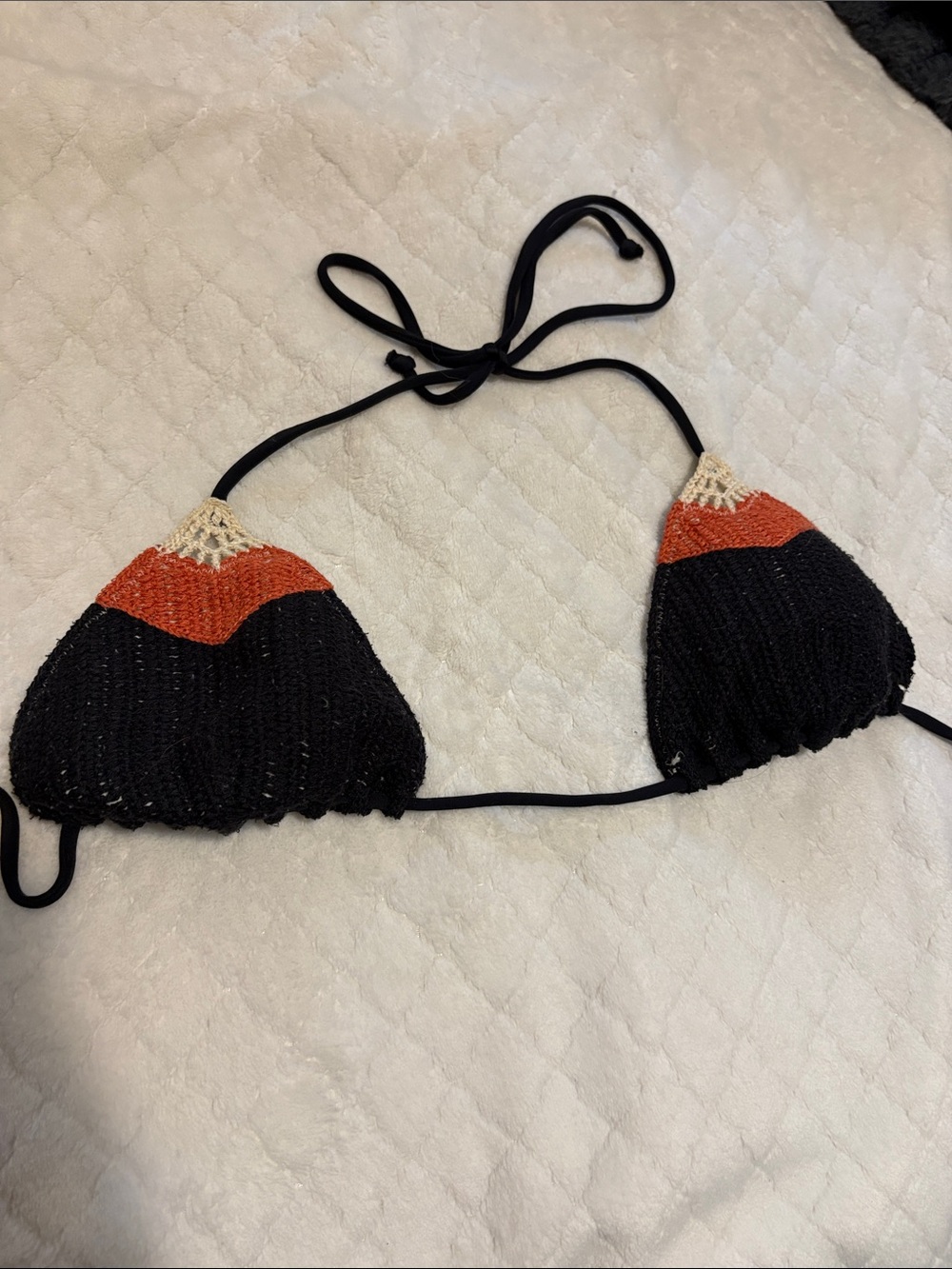 Victoria secret multi color crotchet bikini stop size medium